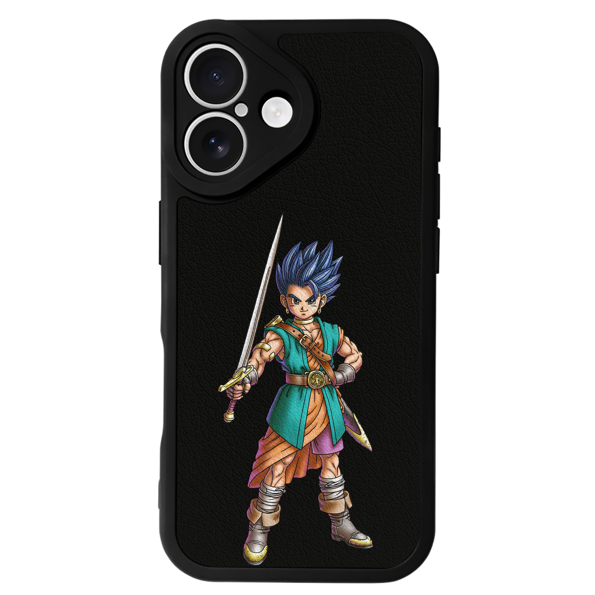 （画像用） ドラゴンクエスト Doragon Kuesuto Dragon Quest 【iPhone 16シリーズ対応】シリコンスマホケース（レザー調） 材質：シリコン